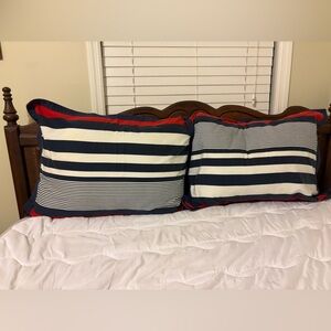 Two IZOD standard size pillow shams